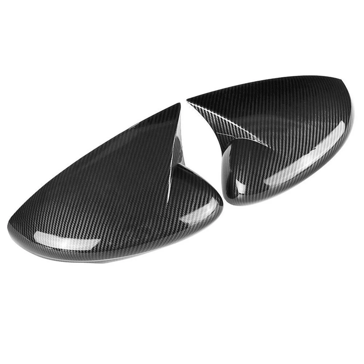 1 Pair of Carbon Fiber Rearview Mirror Housings for Ford Electric Vehicle Mach-E 2021-2022 Horn Cover Modification