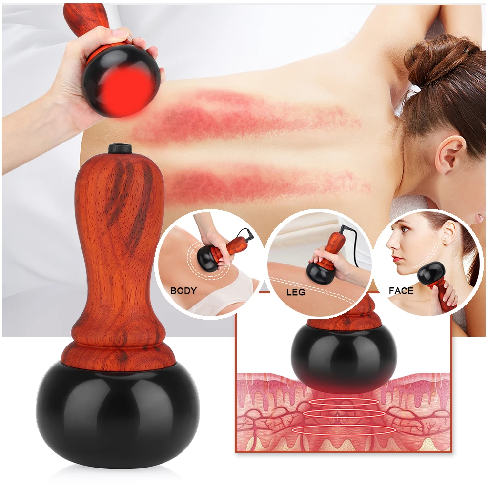 

Electric Heating Bian Stone Gua Sha Body Massager Hot Compress Tool Back Face Massage Warm Moxibustion Guasha Tool