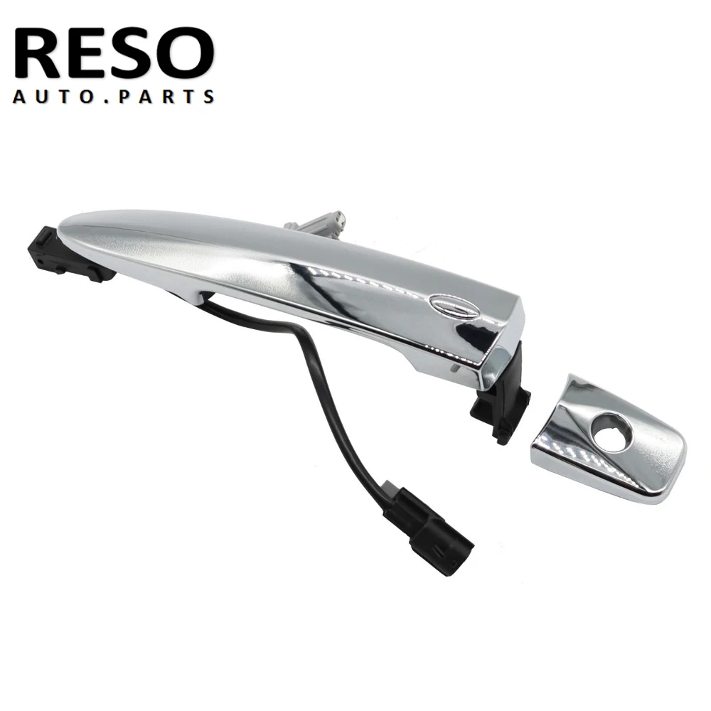 RESO  806469N00A 806451AA0A Exterior Chrome Door Handle Front Left Driver Side For Nissan Sentra Maxima Murano Leaf Replace