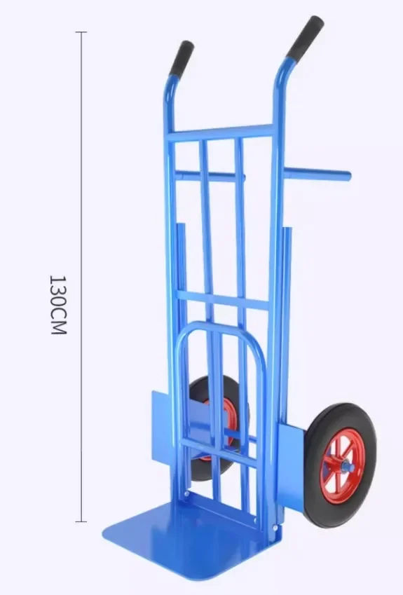 Wheeled Trolley, Load-bearing Capacity 250kg, 10-inch Wheels, Heavy-duty Warehouse Use, Outdoor Industrial Use