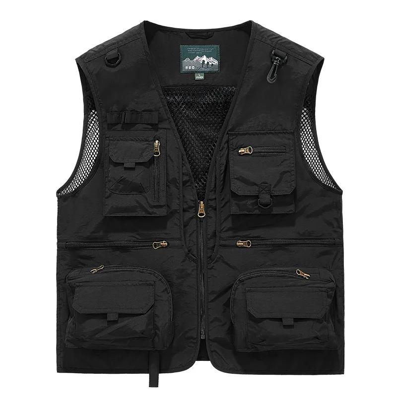 Spring and Autumn New Mesh Quick-drying Vest Men's Casual Outdoor Multi-Pocket Vest