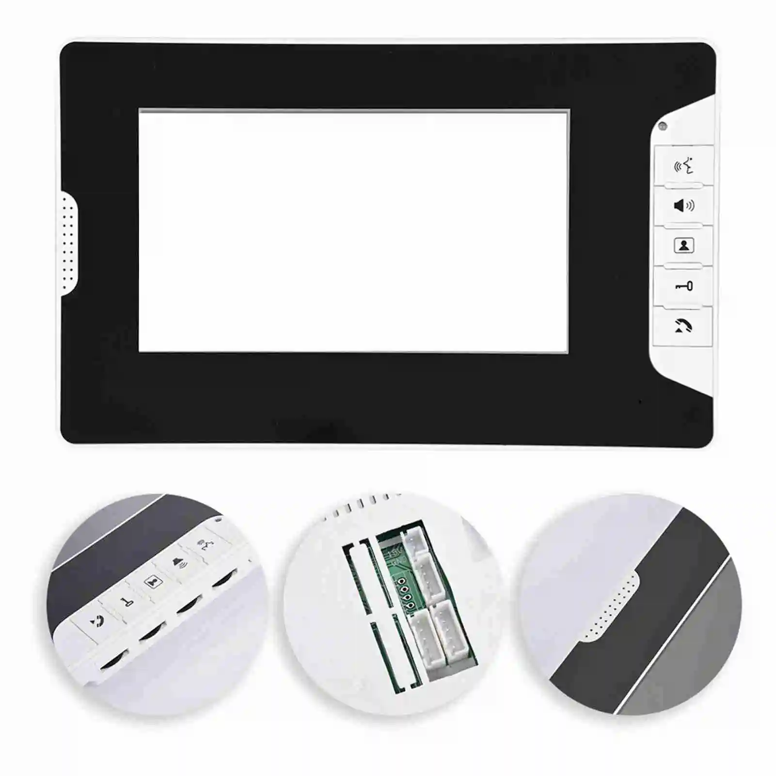 Kit citofono campanello videocitofono da 7 pollici Monitor visione notturna Kit campanello per sistema di telecamere elettroniche domestiche di sicurezza intelligente antipioggia