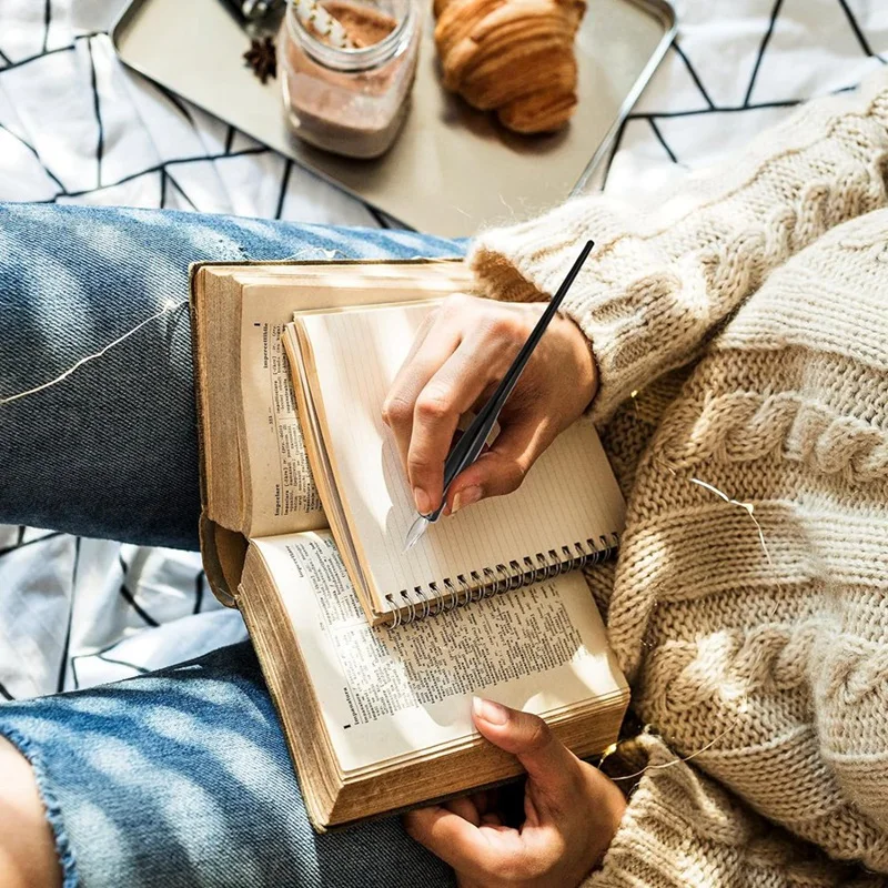 مجموعة أقلام غمس الخط المائل ، مجموعة المنقار الهزلي ، قلم كتابة السوائل ، حامل أقلام الرسم 2 في 1 مع 8 المرايل ، 10