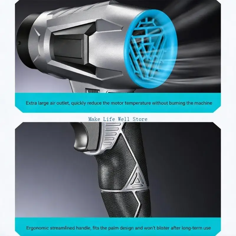 Functioning Multi Blade Blower With 12 Fan arrange Creates Intense Wind Stream For Outdoor Activities
