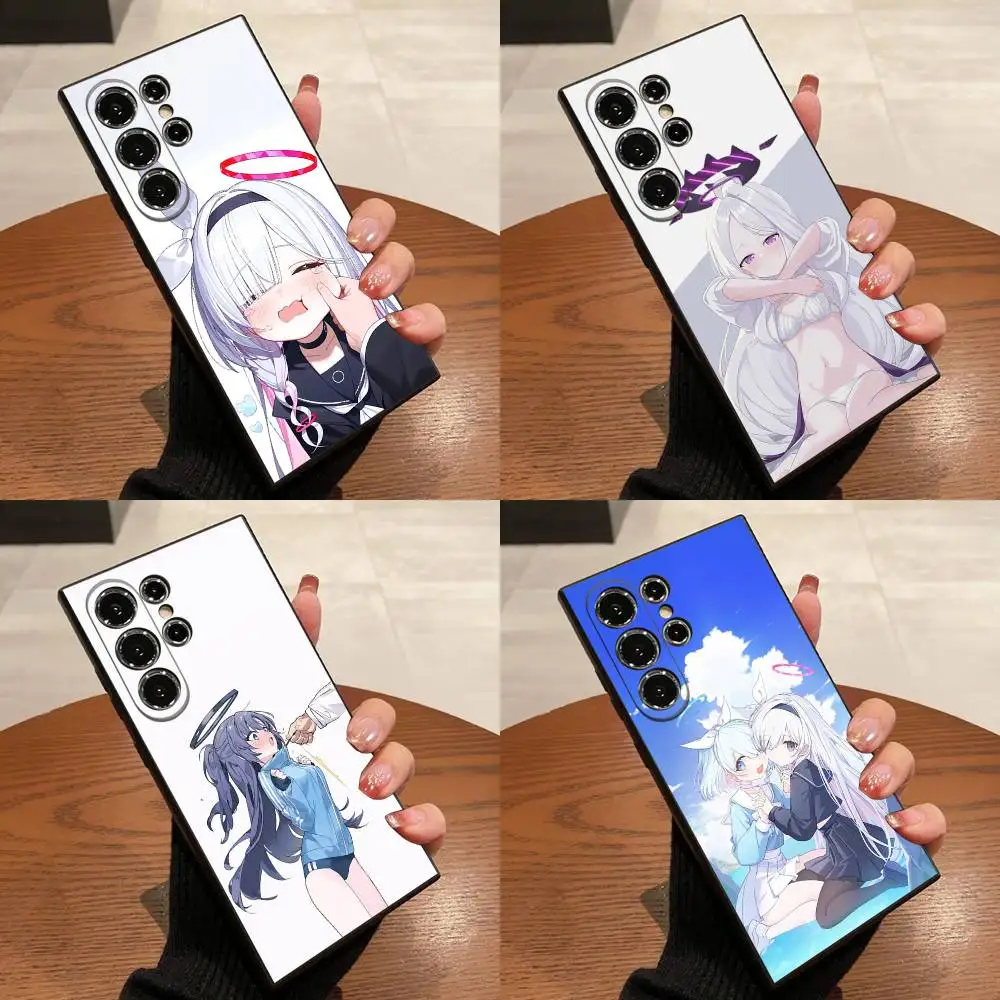 

Cartoon Girl Blue A-Archive Phone Case For Samsung S25,S24,S21,S22,S23,S30,Ultra,S20,Plus,Fe,Lite,5G Black Cover