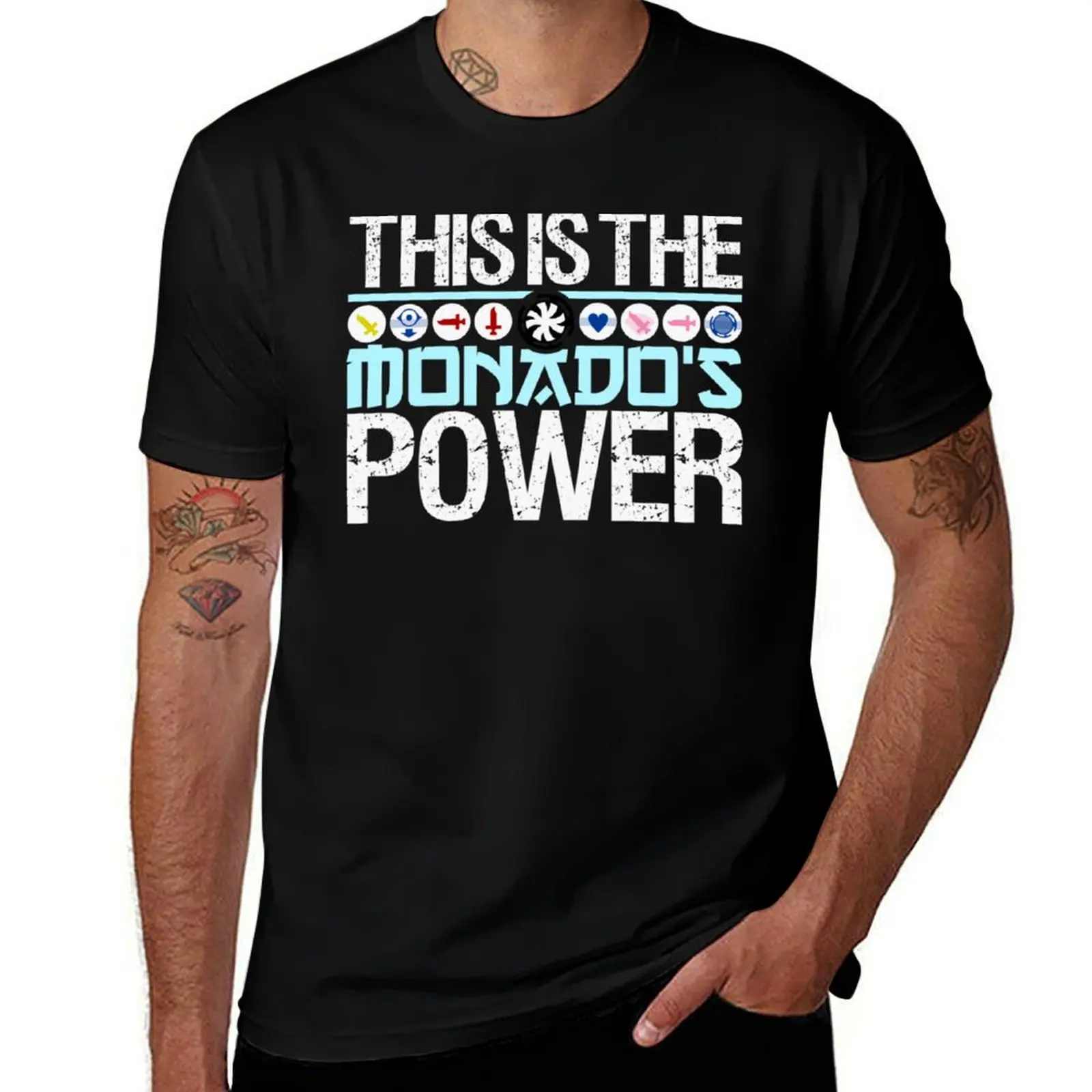 The Monado_s Power T-Shirt Anti-Perspiration Workout Top T-Shirt