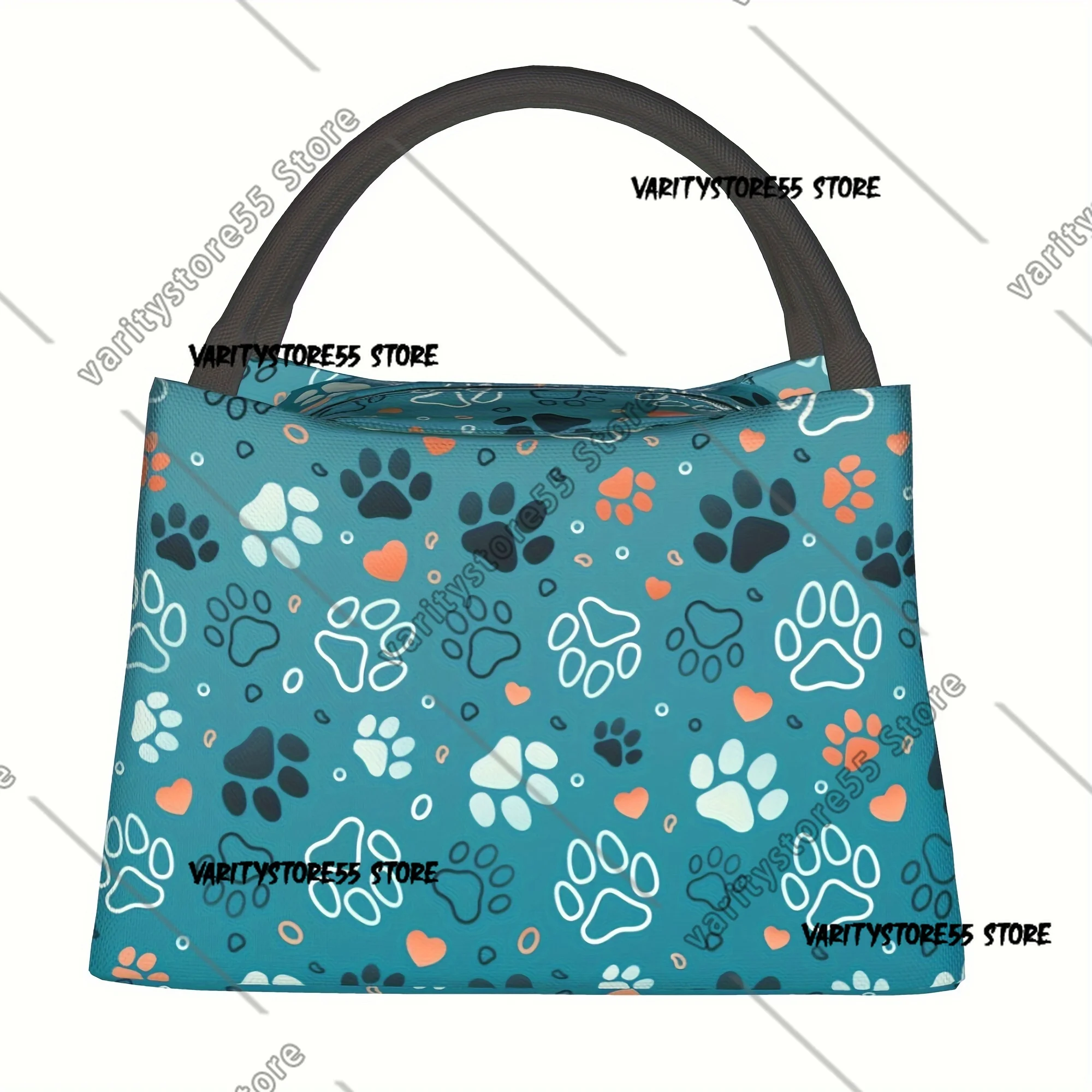 Dog Paw Lunch Bag Portable Reusable Cooler Bag Cooler Bag Insulated for Camping Picnic Beach