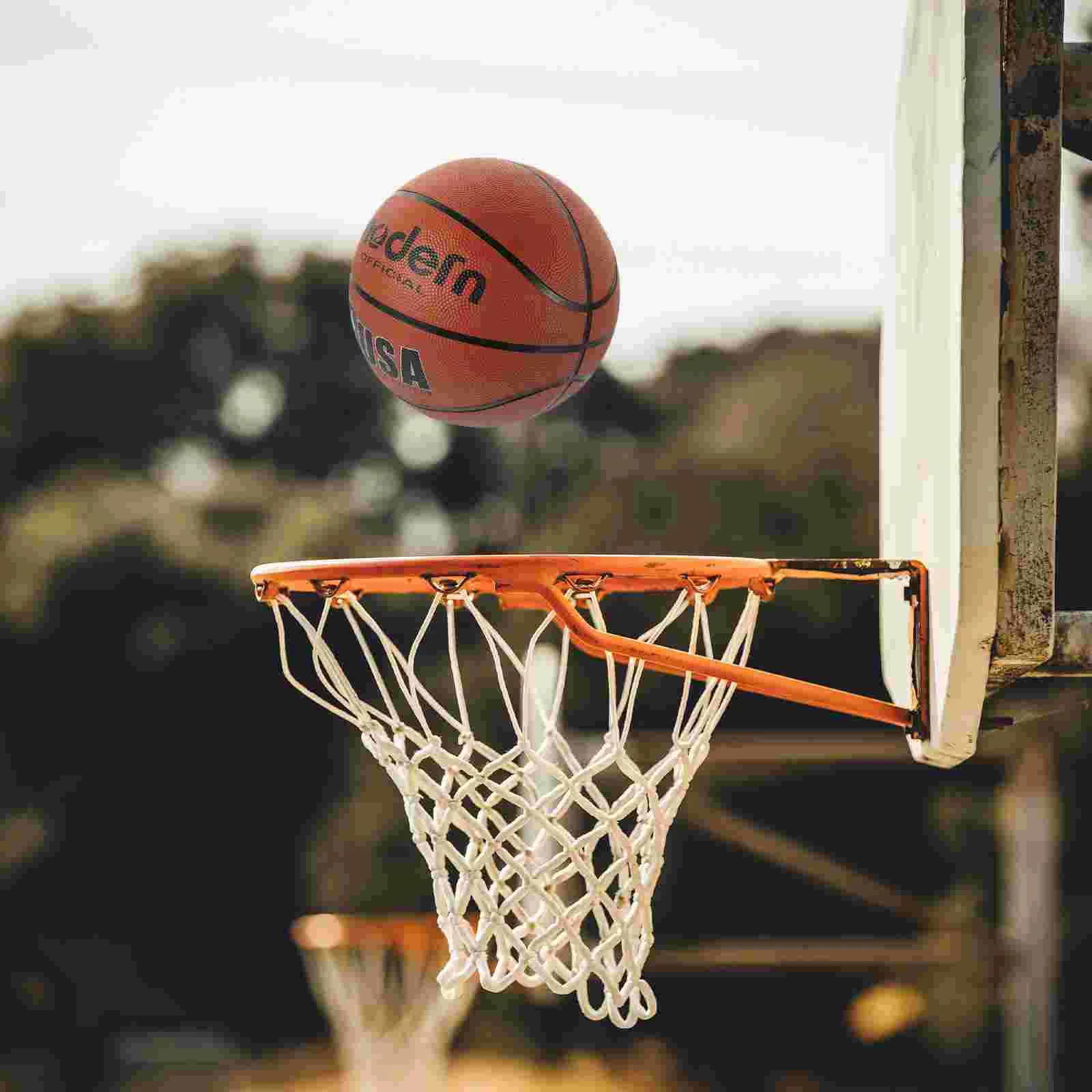 Standard-Basketball für Teenager, Outdoor-Basketbälle, Gummi, Erdtöne, professionell