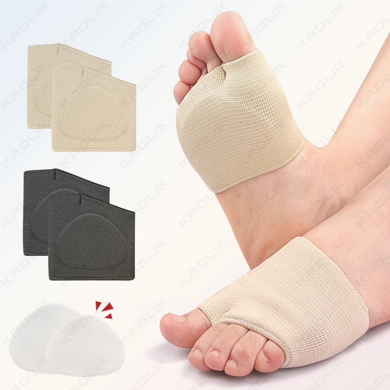Silicone Half Insoles Women Men Gel Metatarsal Pads Heels Half Honeycomb Breathable Shoe Relief Moisture Wicking Forefoot Pad