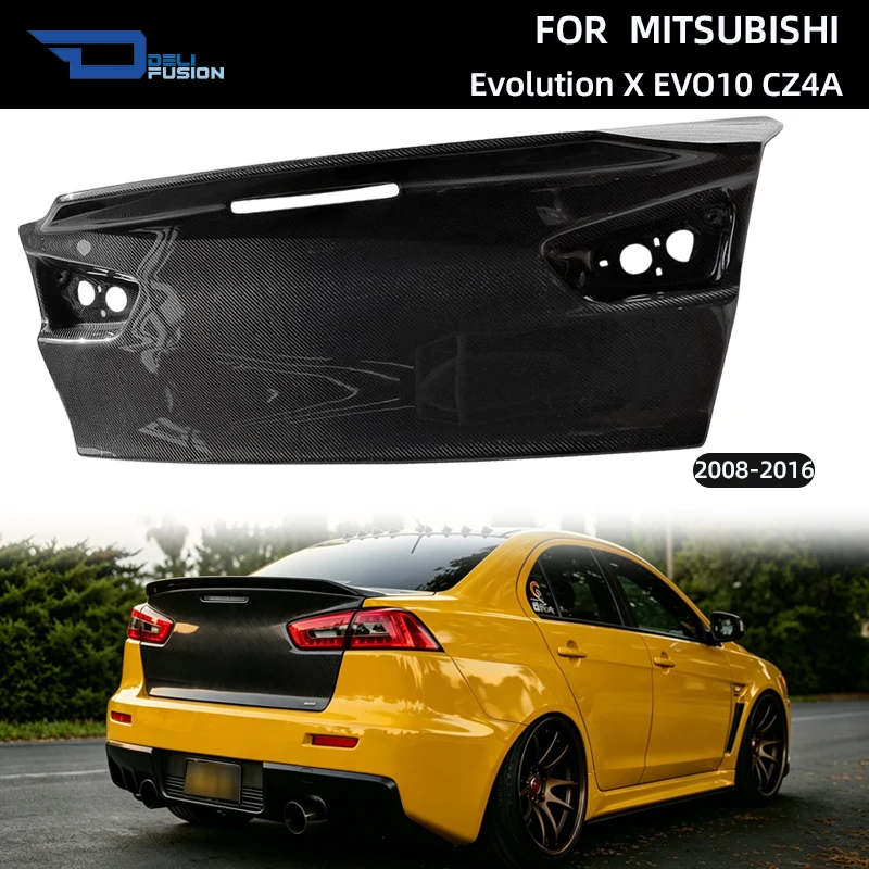 

DO LUCK Style Carbon Trunk Lid For 2008-2016 Mitsubishi Evolution X EVO10 CZ4A Car Body Kits Accessories