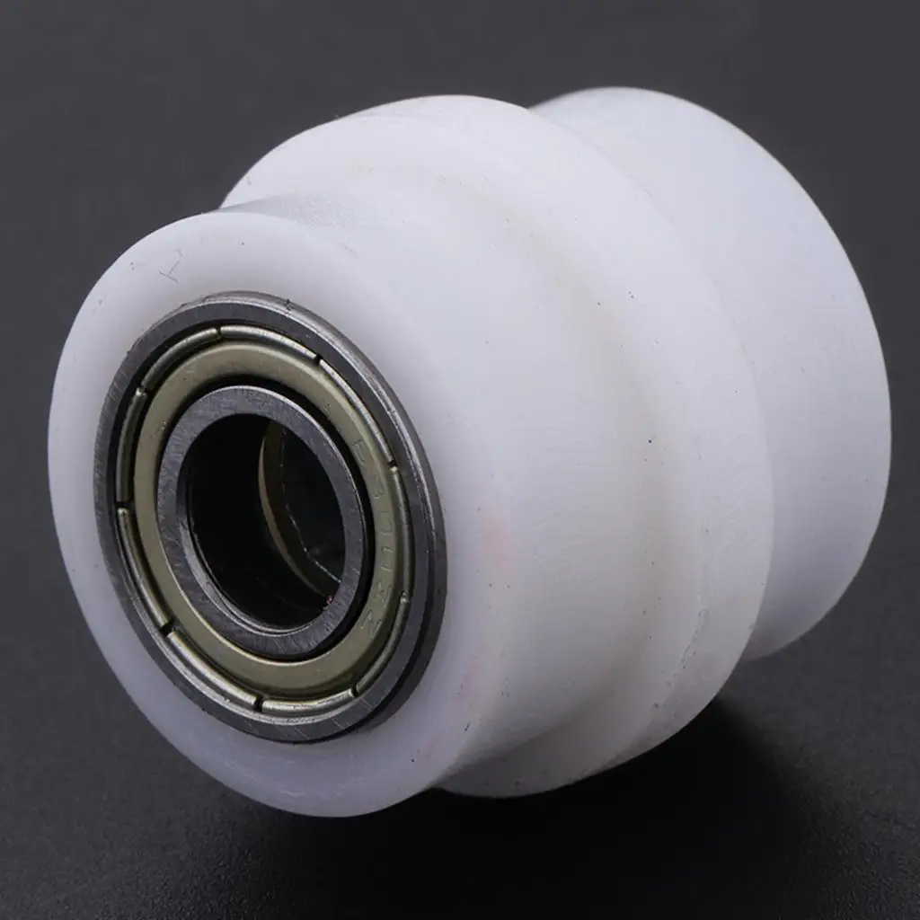 

Nylon Motorcycle Chain Roller Pulley Tensioner Guide Sliding Wheel Protector for Dirt Bike Street Bike Universal Fit