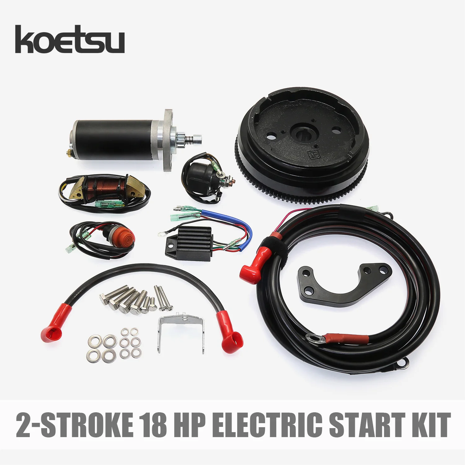 

Комплект электрического стартера KOETSU — совместим с 2-тактными подвесными моторами Tohatsu 18 л.с. 3G2-06091-1 350-76010-0 350-76011-0