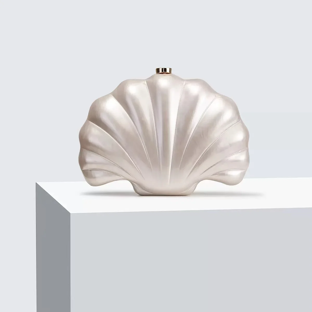 

Shimmer Striped Acrylic Shell Bag Women's Handbag Luxury Fashion Evening Bag Wedding Party Clutch Purse Shoulder Crossbody Bag