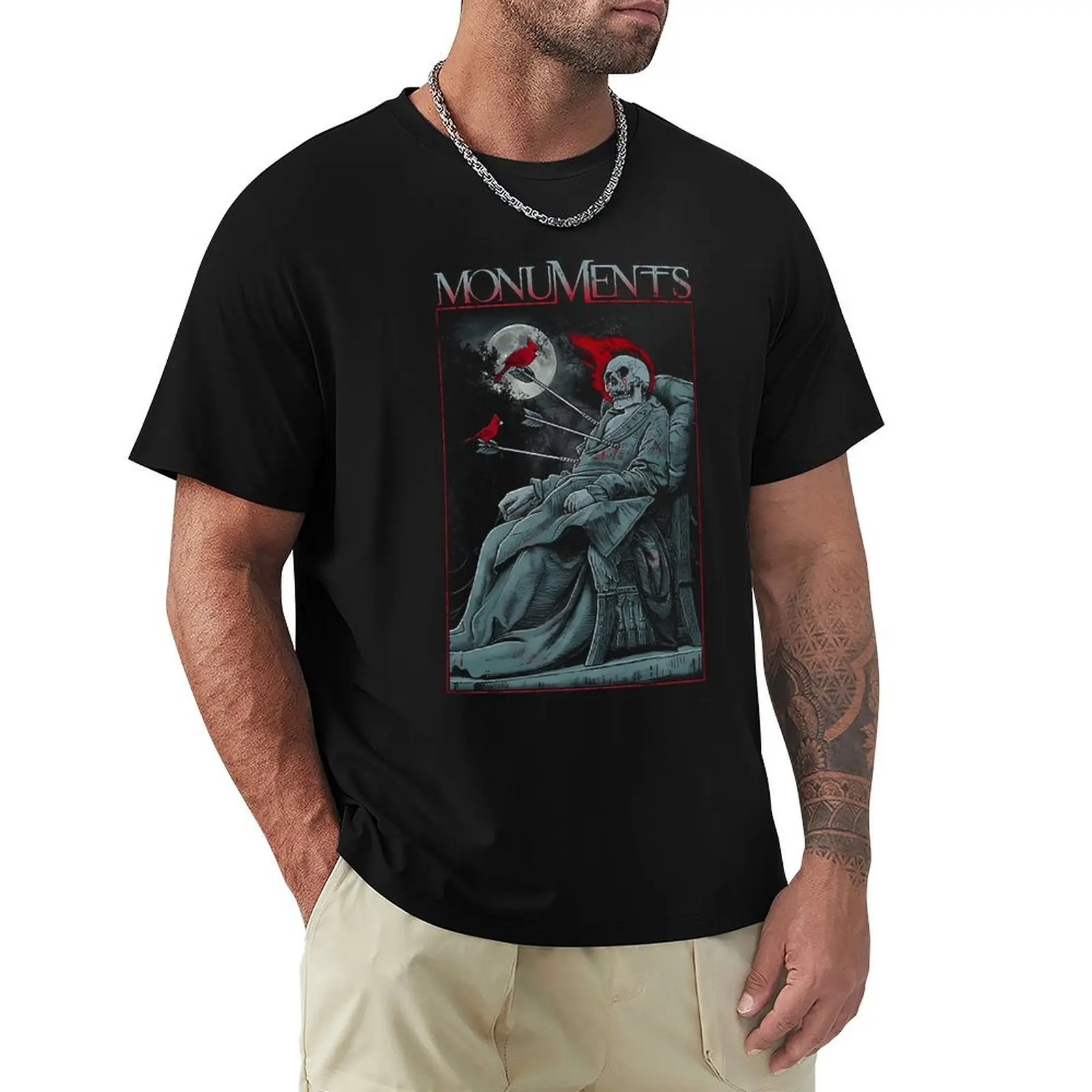 Monuments - The Cardinal T-Shirt Plus Size Simple Casual Top