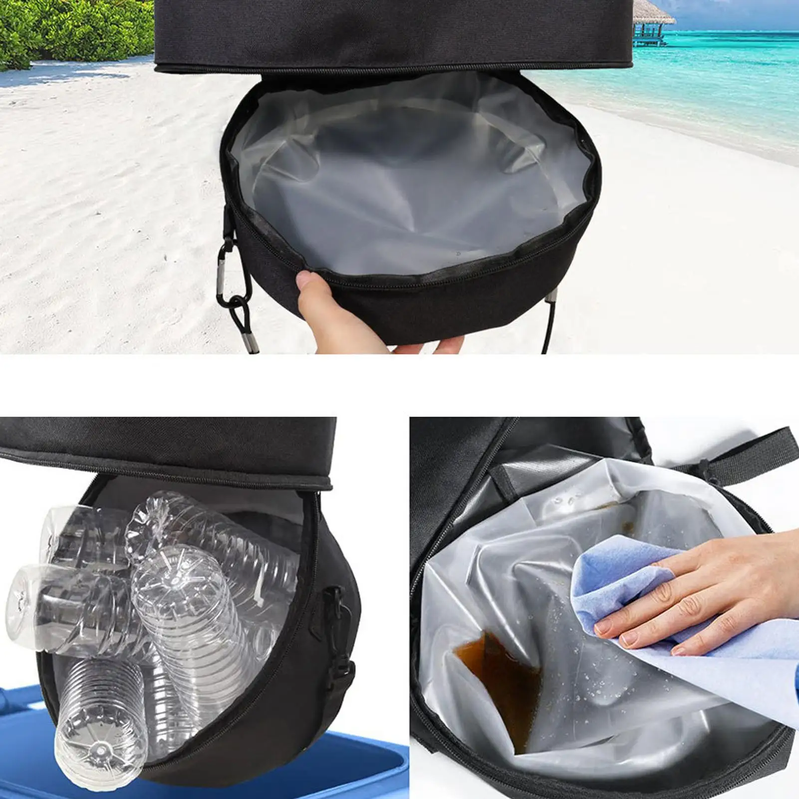 

Boat Trash Can Reusable Trash Bag Portable Mesh Boat Garbage Can Boat Trash Container Fishing Accessories Camping Trash Can