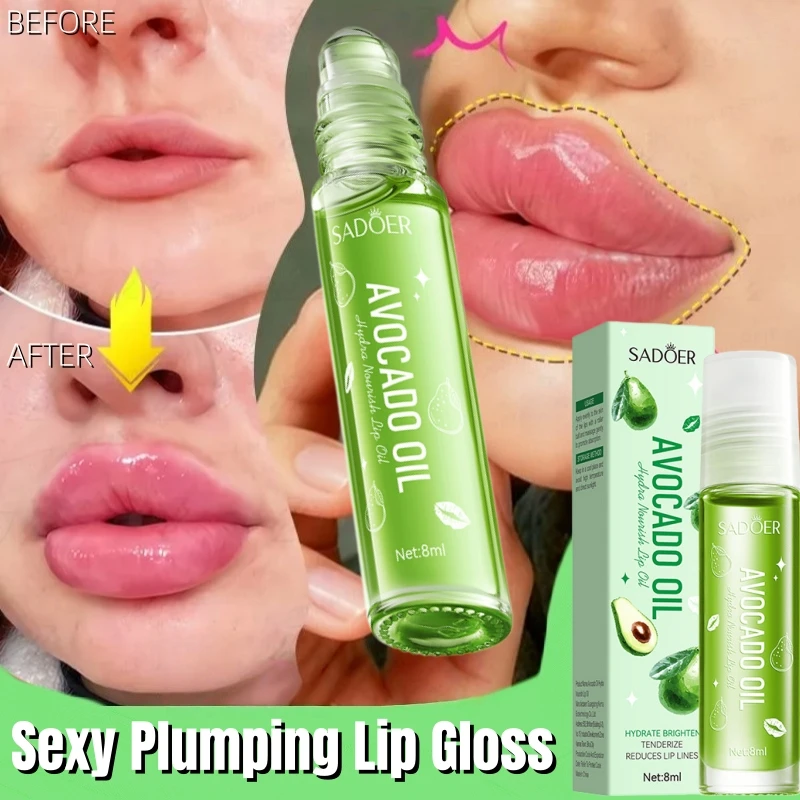 Lip Plumping Essential Oil Instant Volumising Lip Gloss Nourishing Antiwrinkle Long-lasting Lip Moisturize Sexy Beauty Makeup