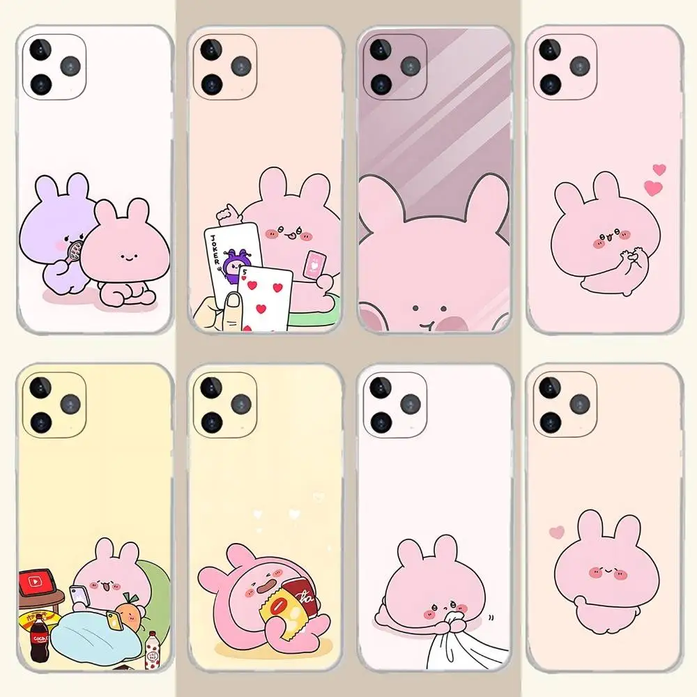 

Phone Case For iPhone 17,16,15,14,13,12,11 Pro,Max,Plus,X,XS,XR,SE4,E Mini A-Asamimichan Cartoon Transparent Soft Cover