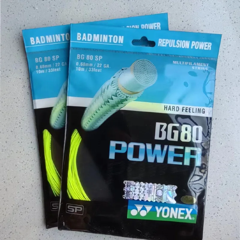 YONEX-Badminton Raquete Cordas, YY BG80, alta qualidade String, alta rede elástica e durável, Novo