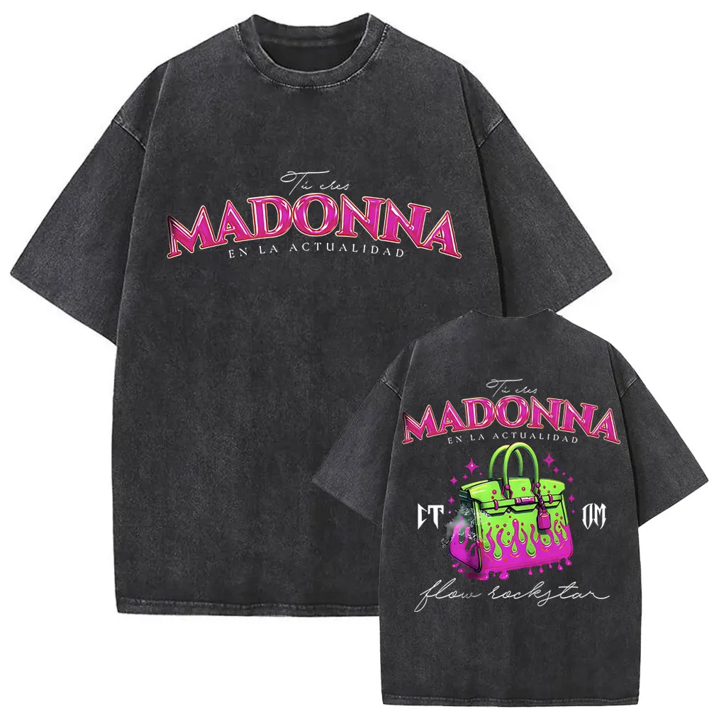 

Washed Vintage Natanael Cano Madonna Corridos Tumbados CT Graphic Tshirt Male Casual T-shirts Men's Hip Hop Oversized T Shirts