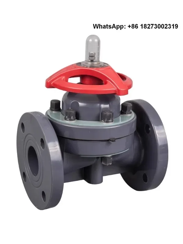 

Baoti UPVC flange diaphragm valve PVC diaphragm valve corrosion-resistant acid and alkali industrial double-layer seal G41F-10U