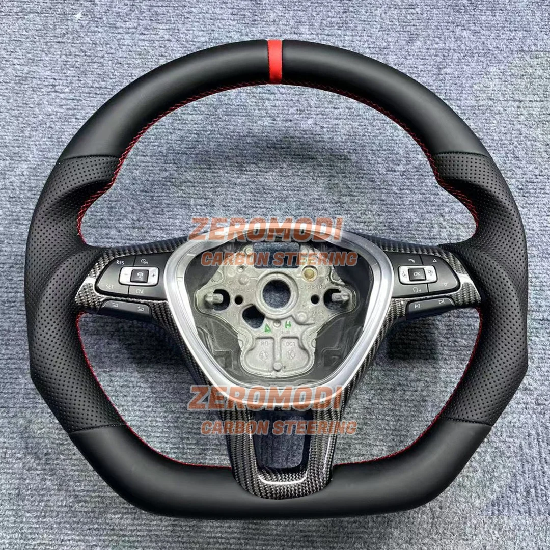 

For VW Golf 7 T6 Passat Tiguan R-Line New Custom Made Flat Bottom Steering Wheel No Paddle Space