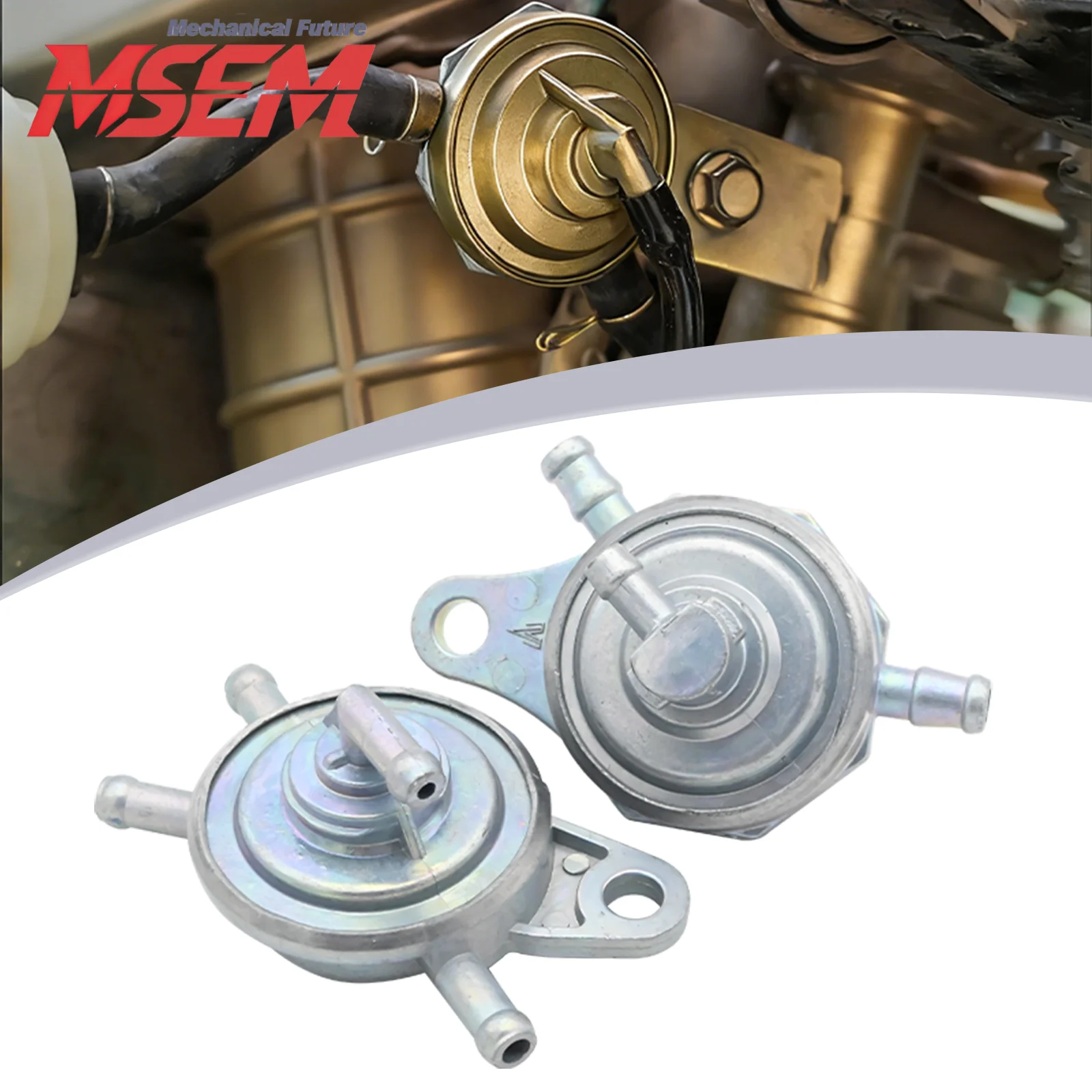 For Jonway Kazuma Sunl Roketa Znen Peace NSR Lance Chinese ATV Moped Scooter Go Kart Motorcycle 3 Way Vacuum Fuel Pump Petcock