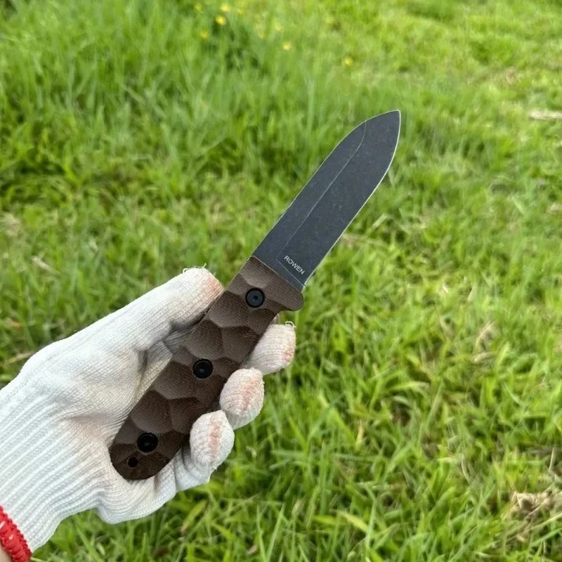 

PR4 Тактический прямой нож с фиксированным лезвием, многофункциональный нож для охоты и выживания на открытом воздухе, кемпинга, рыбалки, EDC, универсальные ножи Full Tang