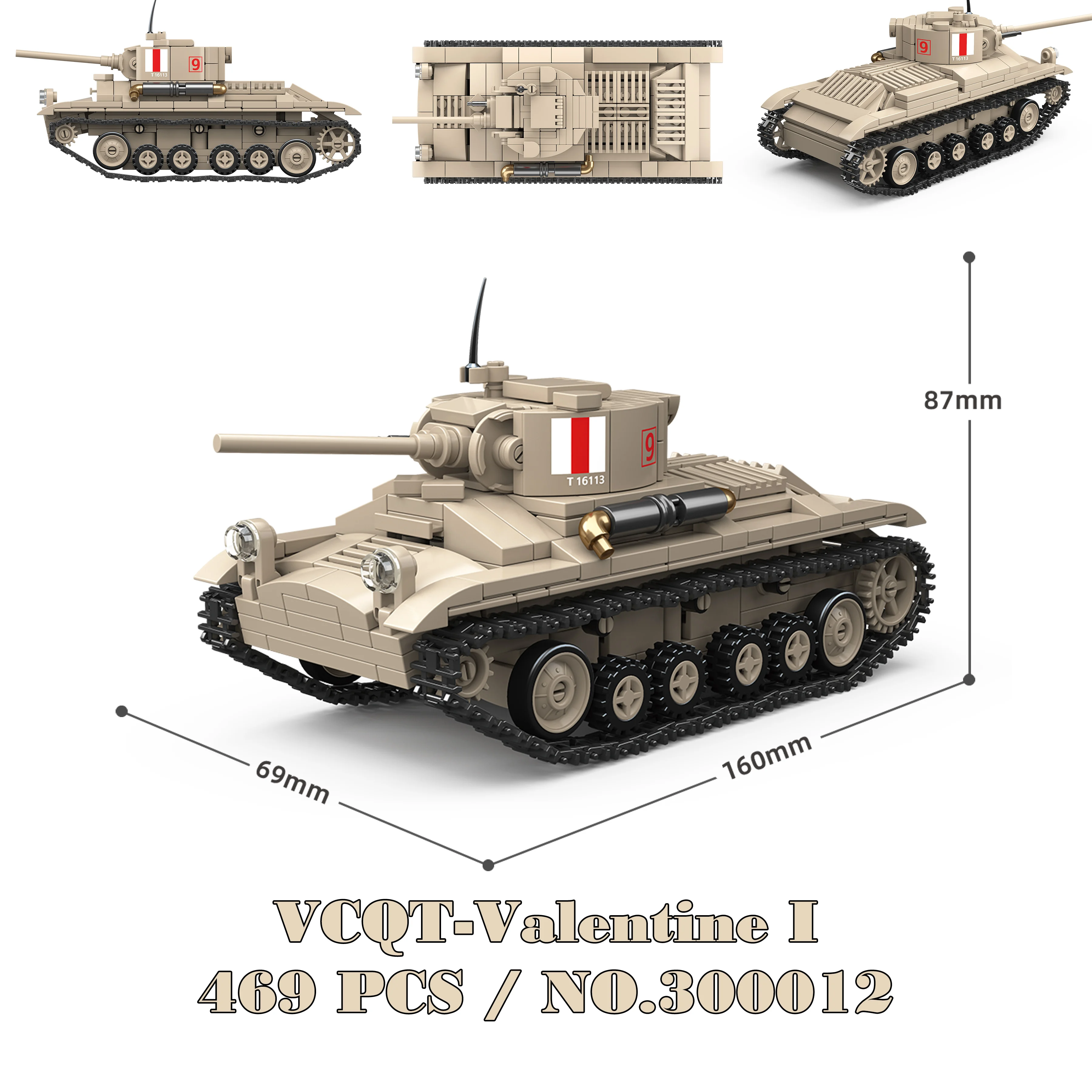 Militaire tanks Stuart SdKfz251 Panzer VI Sherman US Army Quan Guan WOII soldaat figuur model bouwsteen blok kind kinderen speelgoed