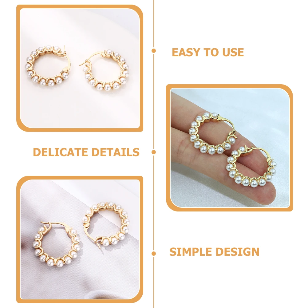

Pearl Earrings for Women Studs Female Accessory Elegant Classy Lightweight Special Occasion Fashion Individualized Gifts Friends