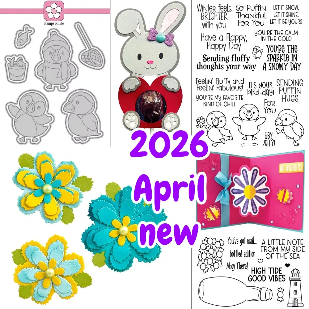 

2026 April new radish Metal Cutting Dies & Stamps Scrapbook Diary Decoration Embossing Template DIY Greeting Card Handmade