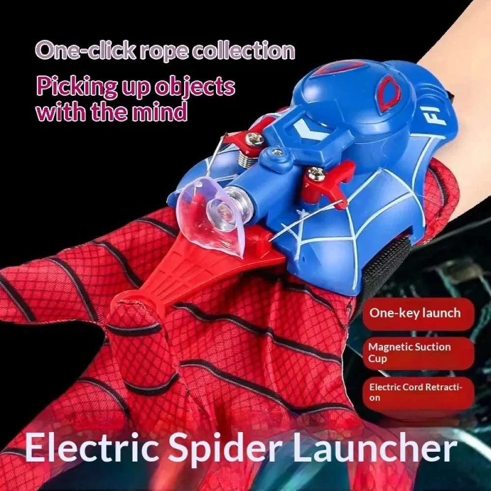 Spider Web Shooter Cool Gadgets String Gloves Shooters Toy Wrist Launcher Web Launcher String Shooters Toy Halloween Prop Toy