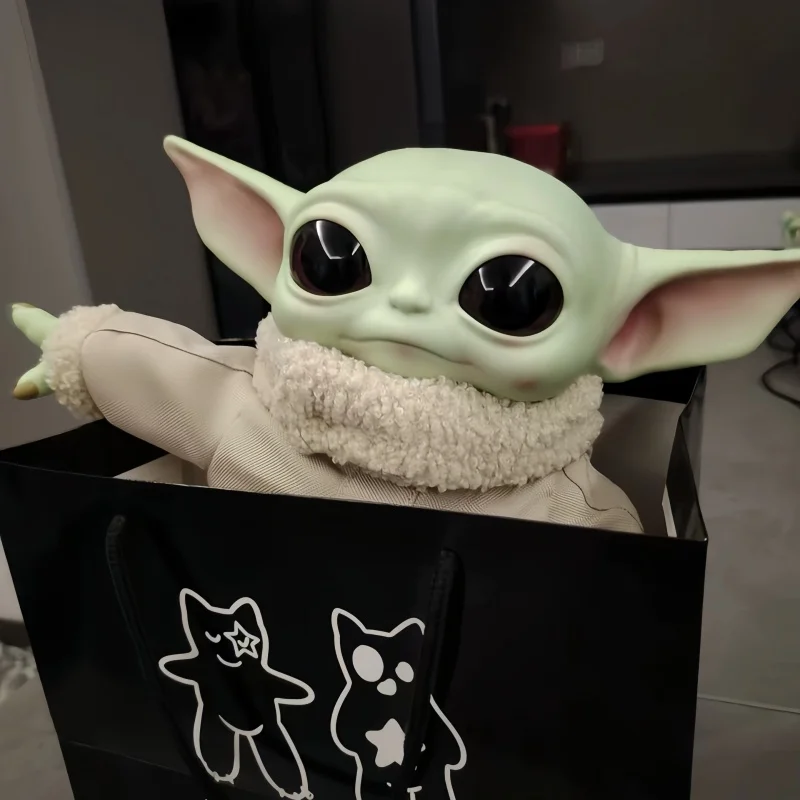 Star Wars Yoda Baby 11 Inch Plush Action Figure Mandalorian Plush Toy Handmade Collectible Display Ornament For Adult Fans - view 3