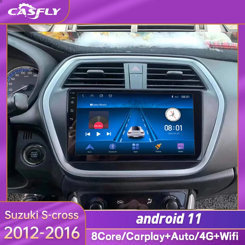 

2 din Android 10 Car Radio For Suzuki SX4 S-CROSS 2014-2017 android navigation gps radio stereo video multimedia Camera player