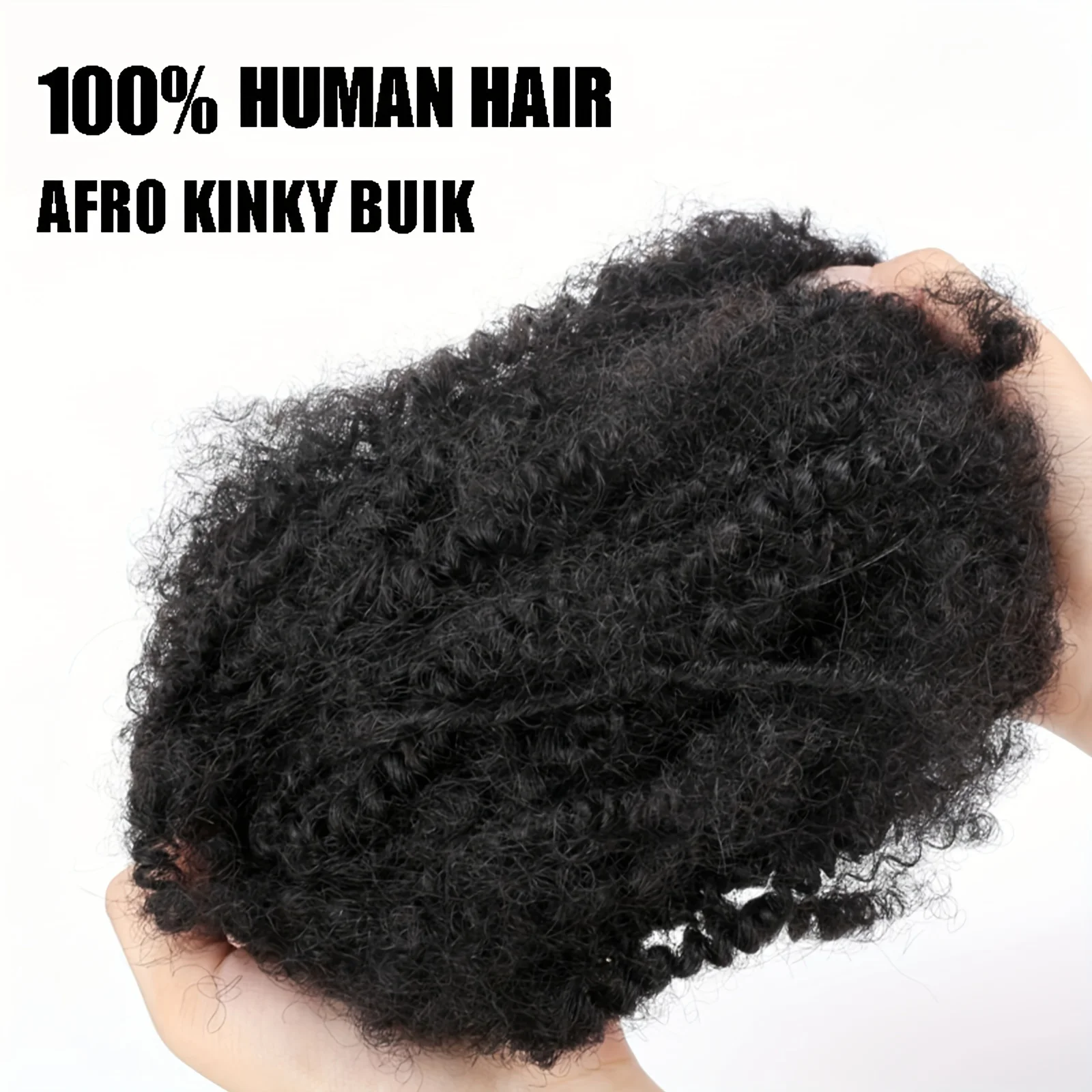 Afro Kinkys объемные человеческие волосы 50 г/упак. Натуральные черные 100% человеческие волосы Мягкие 4C афро странные объемные человеческие волосы