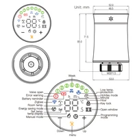 MOES ZigBee 3.0 TRV Thermostat Tuya Radiator Actuator Valve Smart Programmable Temperature Controller Alexa Google Voice Control - Image 6