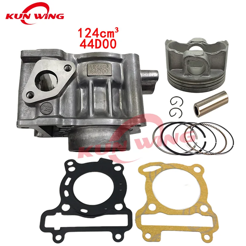 

44D00 Cylinder Kit For Yamaha Mio MX125 XEON 125 33S-E1311-00 44D 4T 52.4mm Bore