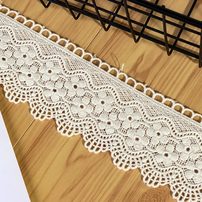 Water-soluble Embroidery Lace, DIY Clothing, Home Textile, Sewing Accessories, 5Yards/Lot, Width 5-6.5cm, RS4763, New