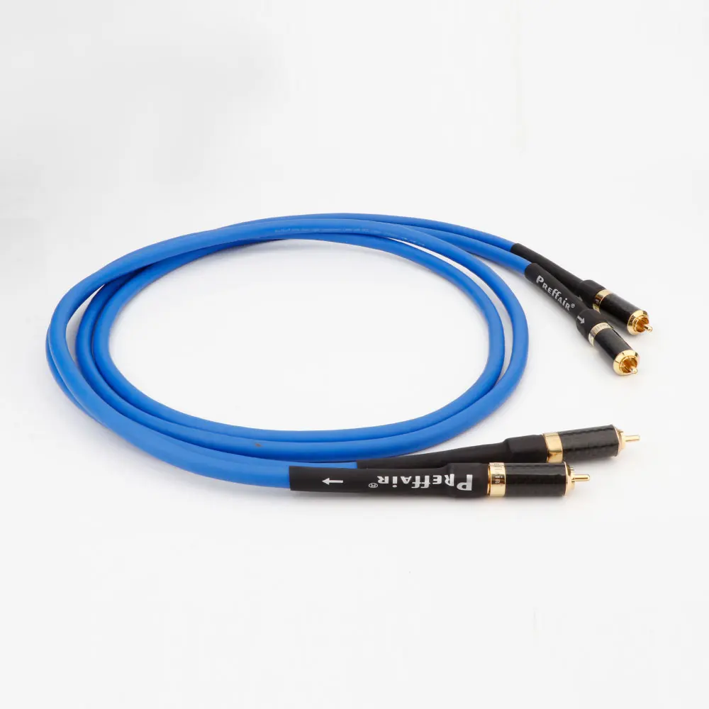 HIFI Analogue Cable X416 Carda Clear Light Interconnect Cable For CD Player AMP Audio RCA Cable with Gold Plated RCA Connector