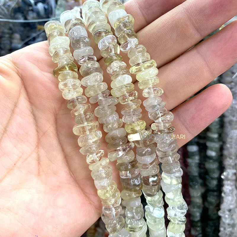 9-10mm Unregelmäßige Roh-Natursteinperlen aus Amazonit, Amethyst, Charoit für Schmuckherstellung, DIY-Armband-Charms und Zubehör – Detail 16