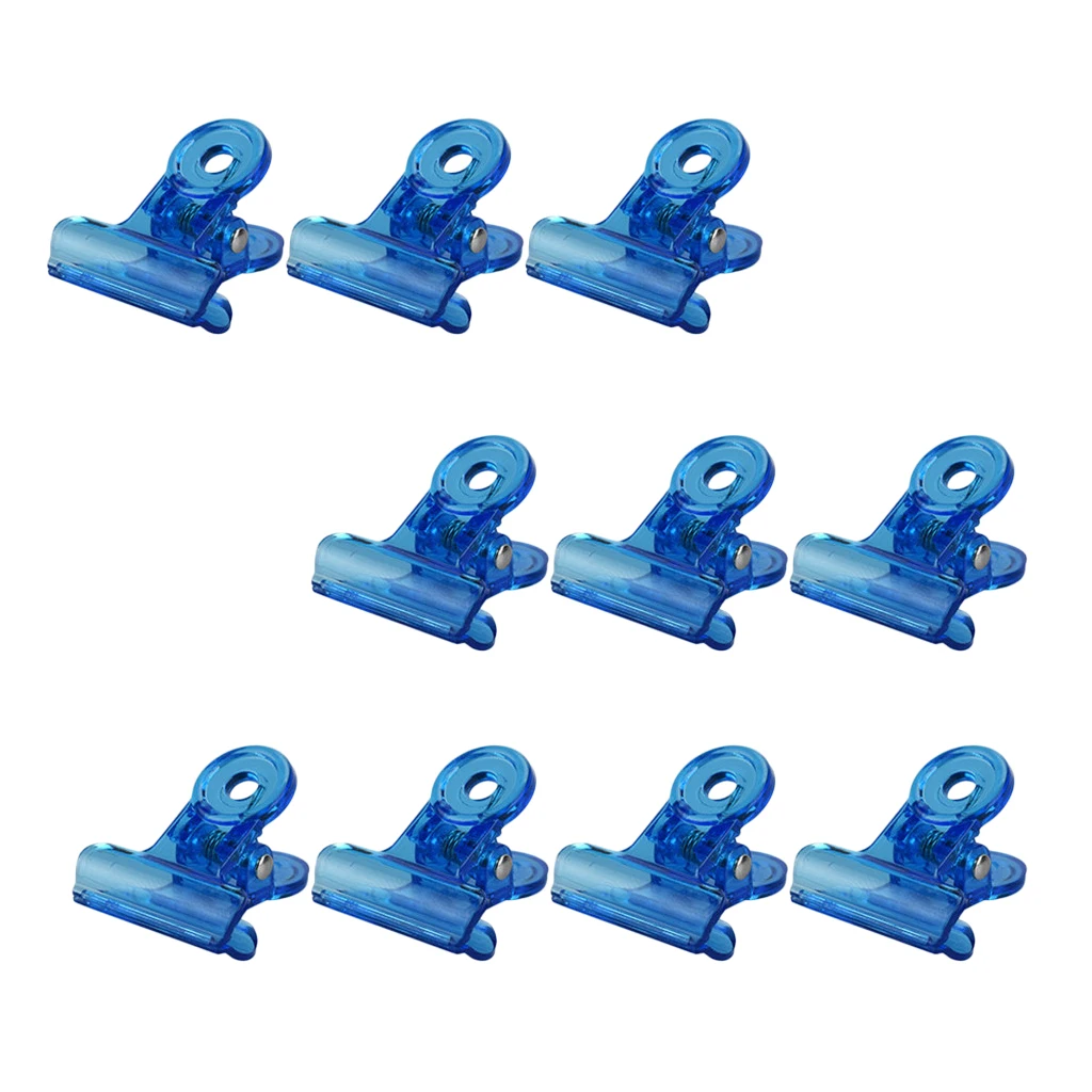 Lot de 10 clips pour dissolvant de vernis à ongles acrylique, réutilisables, ronds