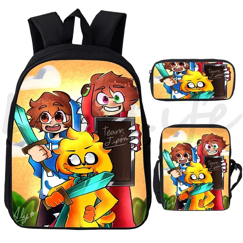 Children Mikecrack Backpack Students Boys Girls School Bags Compadretes Bagpack 3Pcs/set Cartoon Bookbag Travel Knapsack Mochila