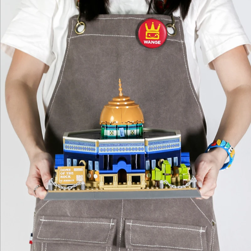 

Историческая архитектура Иерусалима: модель Купола наслаждения из кирпичей, набор строительных блоков, коллекционная игрушка, подарок для детей и взрослых