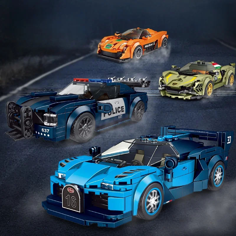 

Racing Car City Series Building Blocks for Kids, STEM Toy Vehicle Model, DIY Construction Set for Boys Age 6-12,Creative Gift