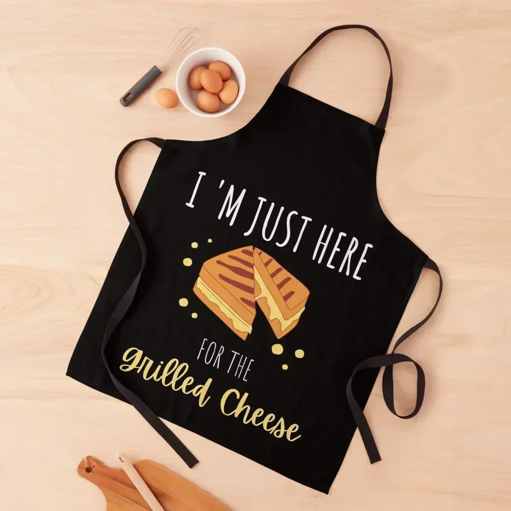 

I'm Just Here For The Grilled Cheese funny Apron Waterproof Kitchen Woman Cooking Clothes Women's Dress Apron