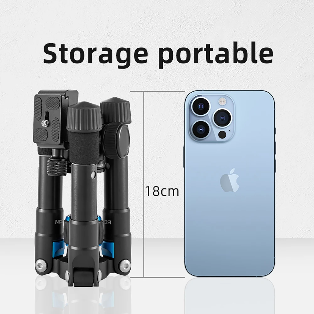 BEXIN MS08/MATE-10 Portable Tripode Universal Photography Flexible Phone Tripod Mini Stand Tabletop with 360 Degree Ball Head