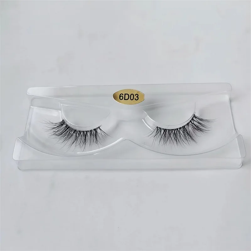 New Mink Eyelash Winged Thick Long Eyelashes Handmade Transparent Terrier Half Lashes Messy Cross Lash For Eyelash Extension