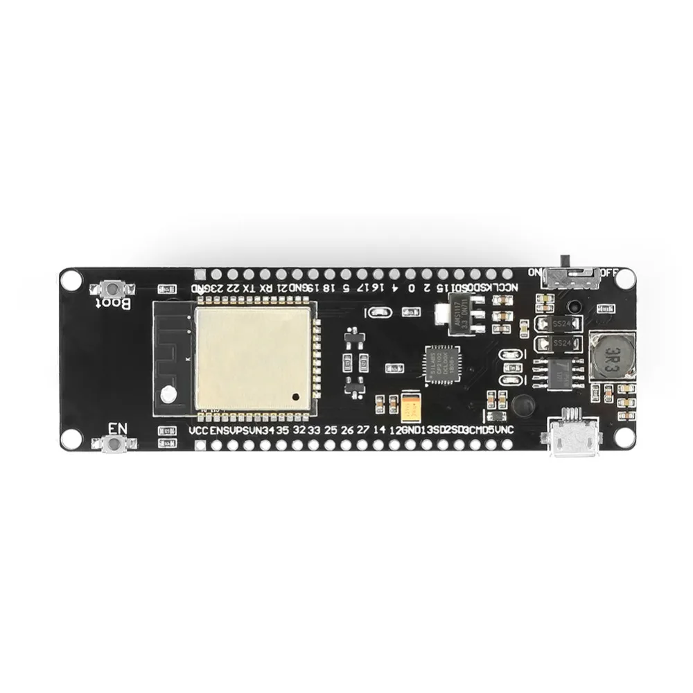 Small Size ESP32 Development Board LED Indicators Dual Cores Battery Charger Shield Transceiver Module Network Application