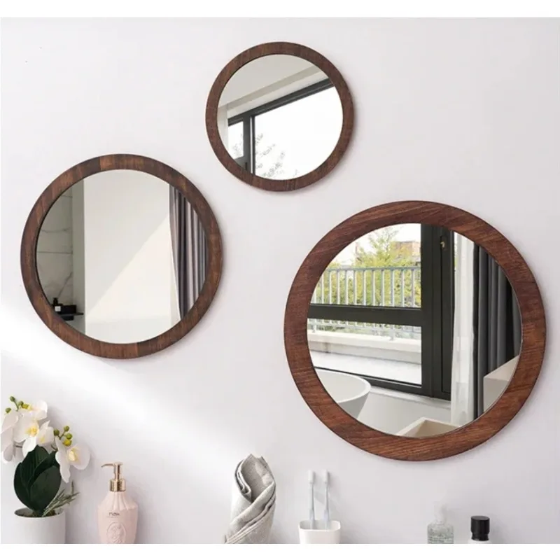 Cosmetics Makeup Mirrors Luxury Aesthetic Bathroom Shower Garden Wall Art Mirror Bedroom Couple Specchio Da Parete Home Products