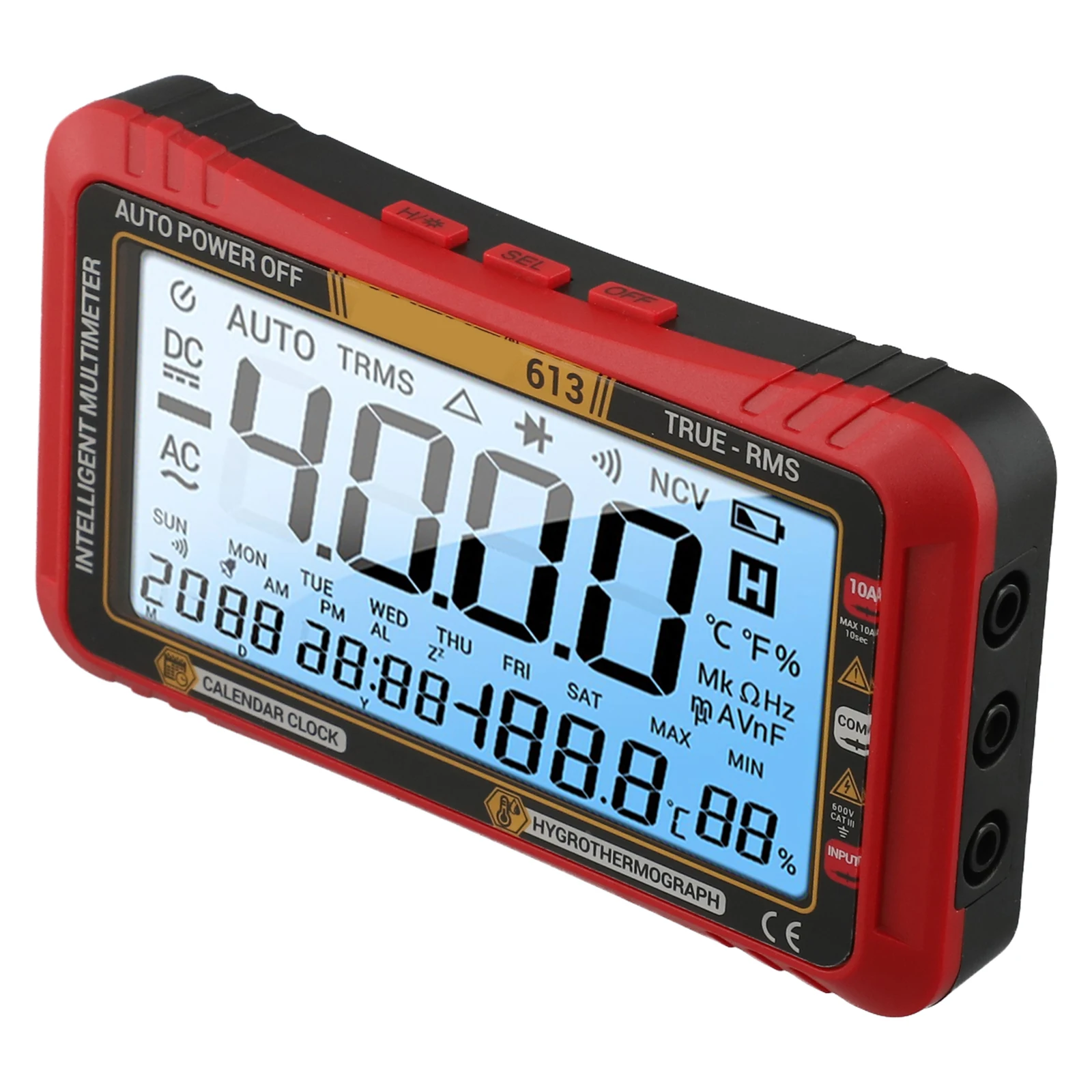 

Accurate Voltage And Current Readings Device Circuit Tester Auto-Ranging Meter Low Battery Indicator Low-Light Use