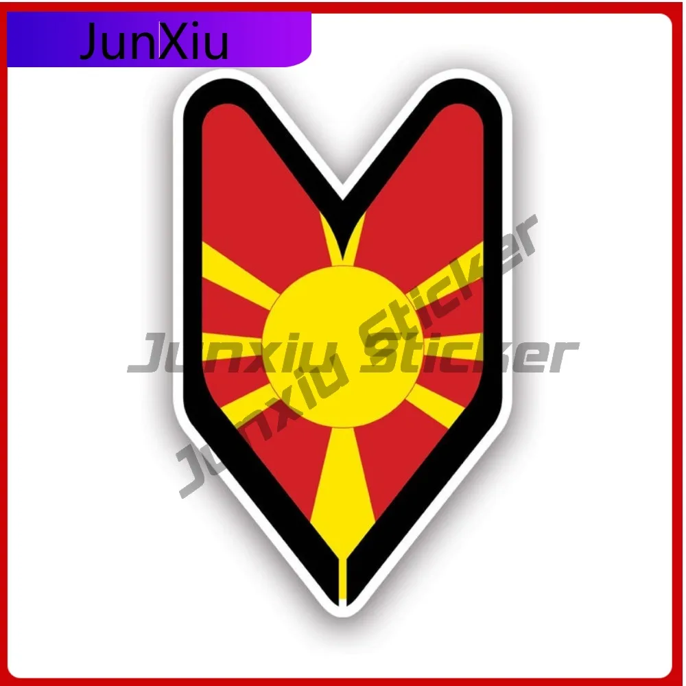 

Macedonian Driver Badge Stickerwaterproof Outdoor Decalswakaba Funny Car Waterproof Vinyl Decal For Mobile Phones Outdoor Fun